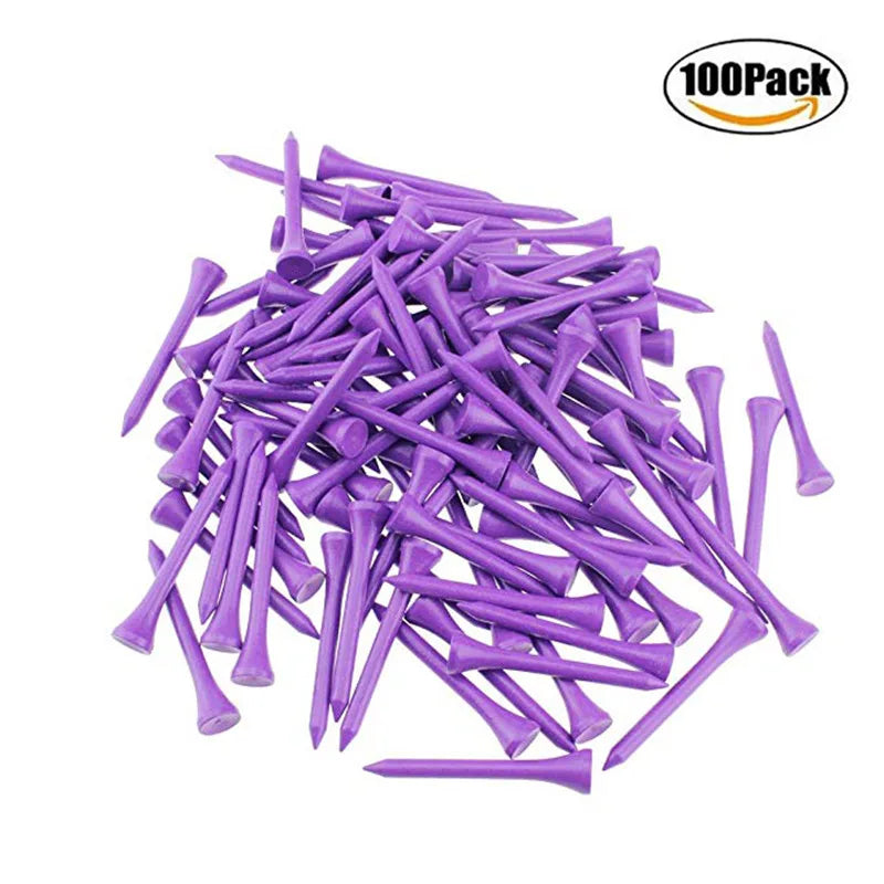 CRESTGOLF 2-1/8 Inches 54mm Wooden Golf Tees Golf Wood Tees 100pcs/Pack