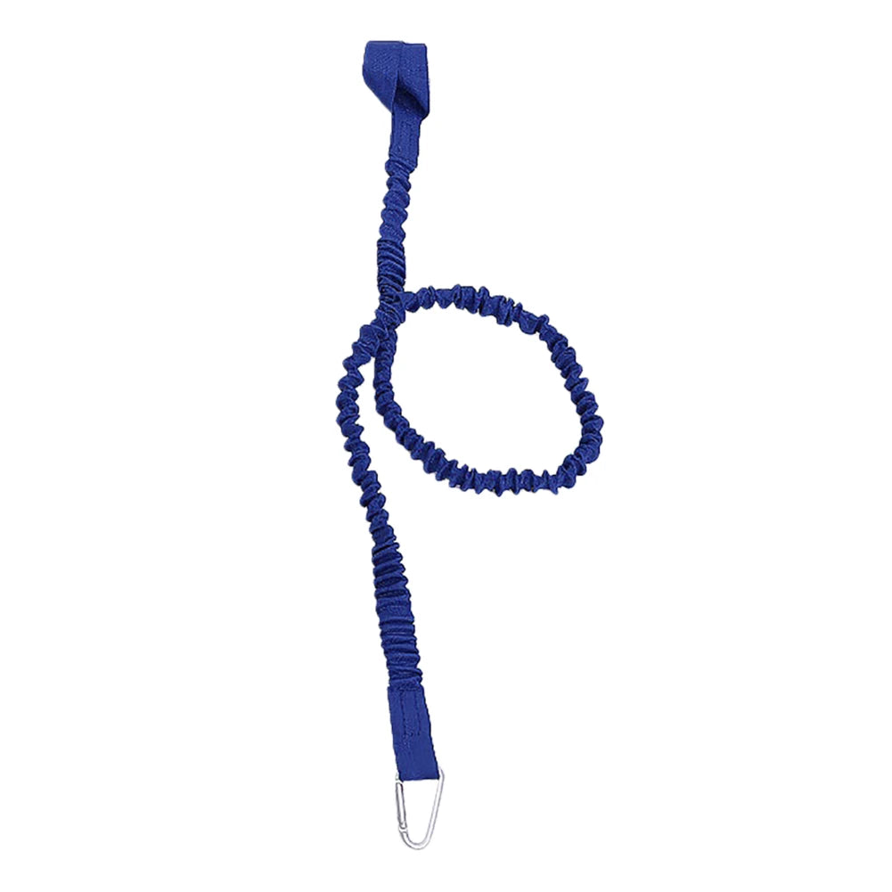 Elastic Kayak Paddle Leash Nylon Heavy Duty Adjustable Coiled Lanyard Tie Rope with Safety Hooks Boats Accessories