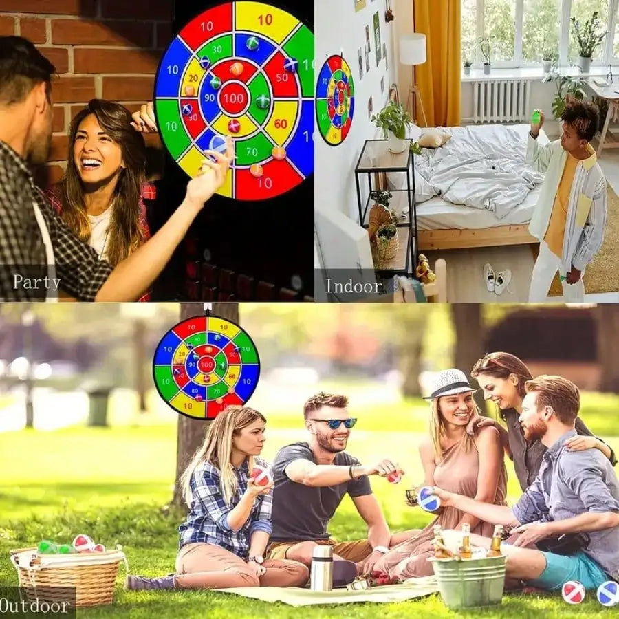29" Large Dart Board For Kids, Kids Dart Board With Sticky Balls, Boys ToyS,Fun Party Play Game Toys, Birthday ,Chrismas.