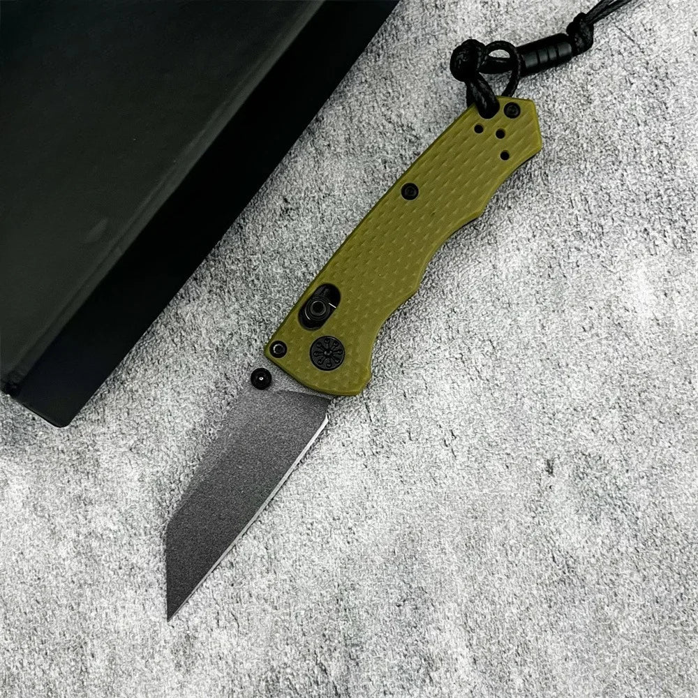 New Hiking and Camping Folding Knife with D2 Blade Portable Outdoor Fishing Knife Everyday Fruit Knife Featuring Nylon Handle