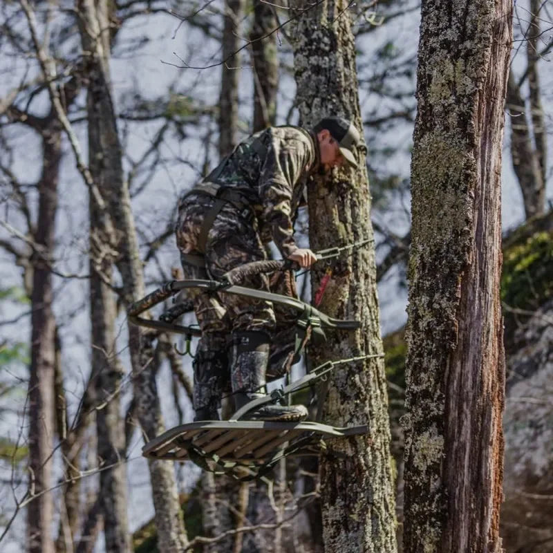 Summit Treestands Titan SD Portable Climbing Treestand Durable Stable Hunting Tree Stand Outdoor Hunting Accessory
