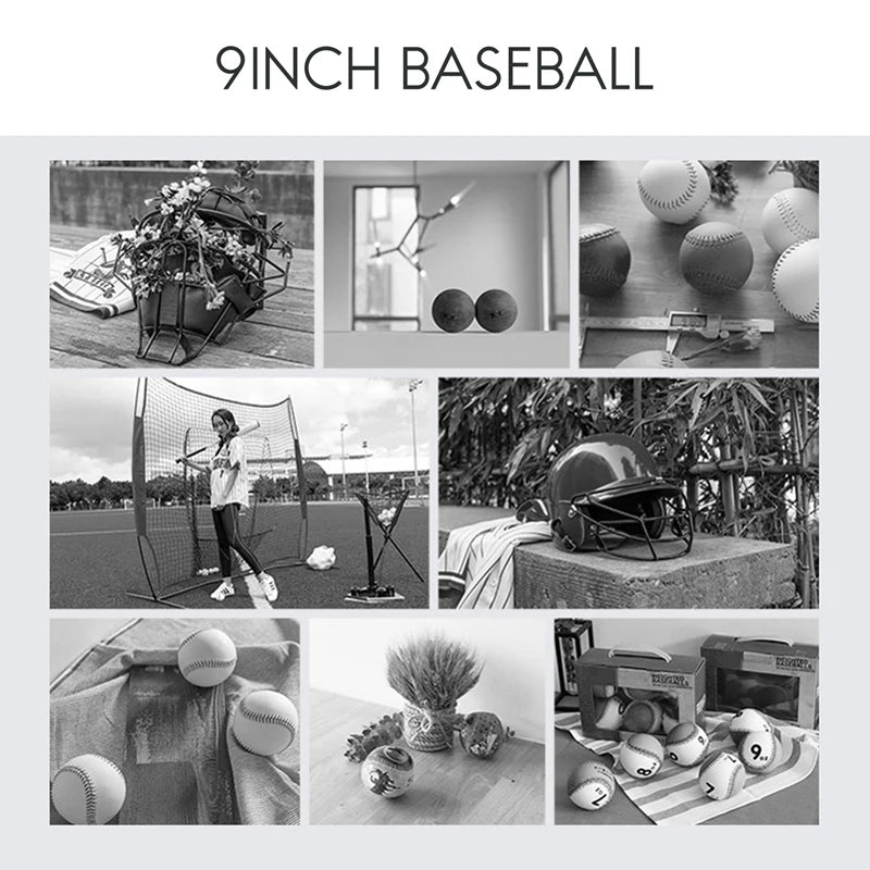 12Pack Baseball Foam Softball 9Inch Adult Youth Training Sporting Batting Ball For Game Pitching Catching Training