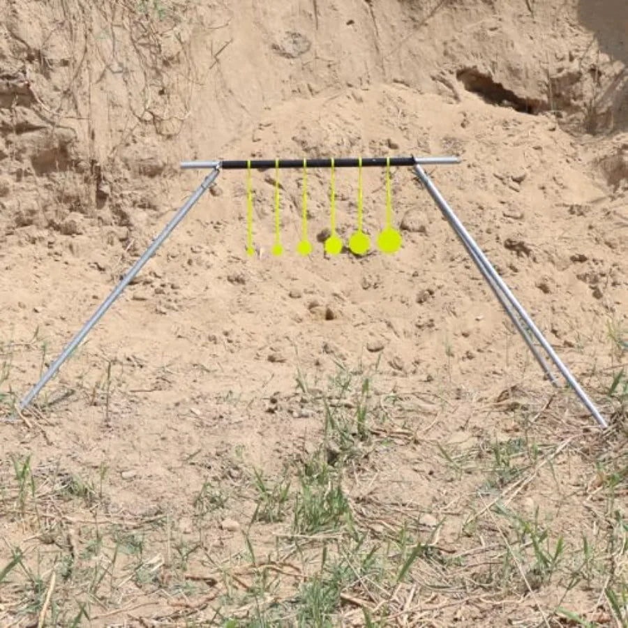 AR500 Steel 1 4 6 Spinning Targets Target Stand Kit Ideal for.22 Rimfire Airgun Pellet Guns Durable and Reliable Perfo