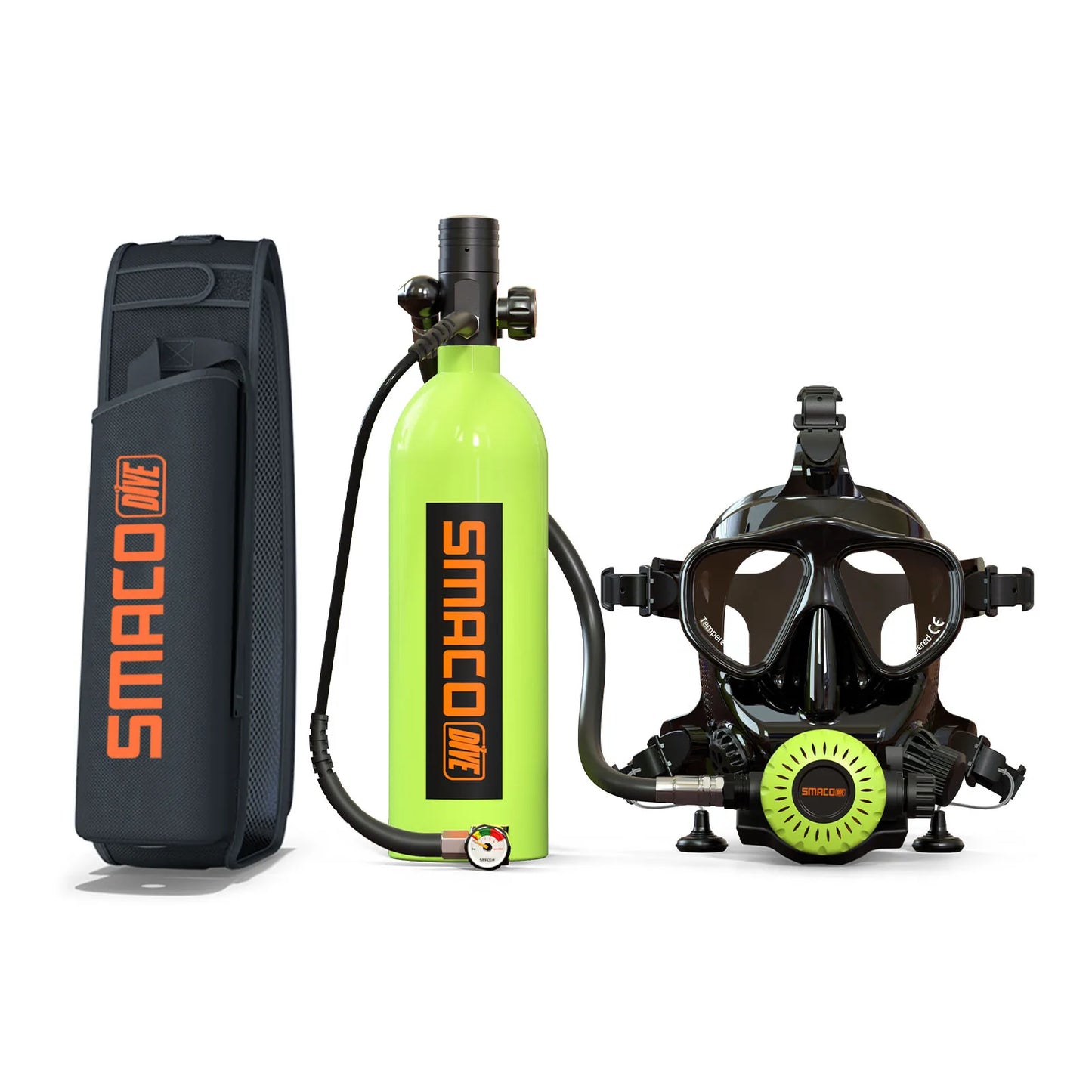 SMACO S400Pro Scuba Diving Equipment with Diving Mask Oxygen Tank Cylinder Underwater Breathing Device Portable Mini Scuba Tank