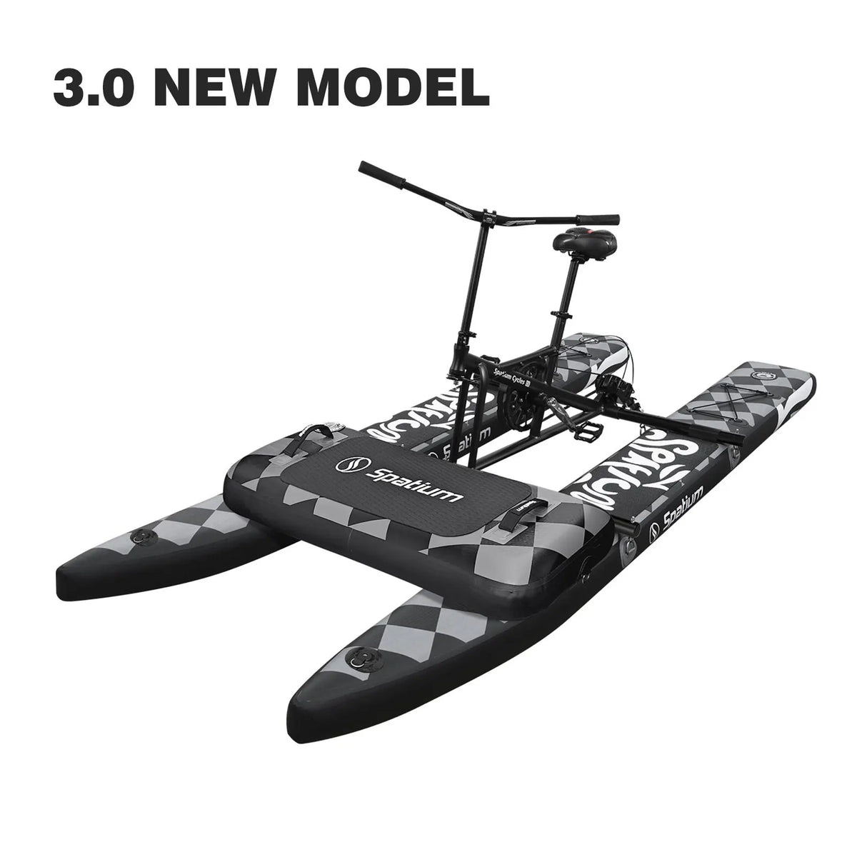 Spatium Water Bikes for Lake Inflatable Water Bike 3.0 Adult Inflatable Pontoon Water Bicycle 3-bladed Propeller Water Bike