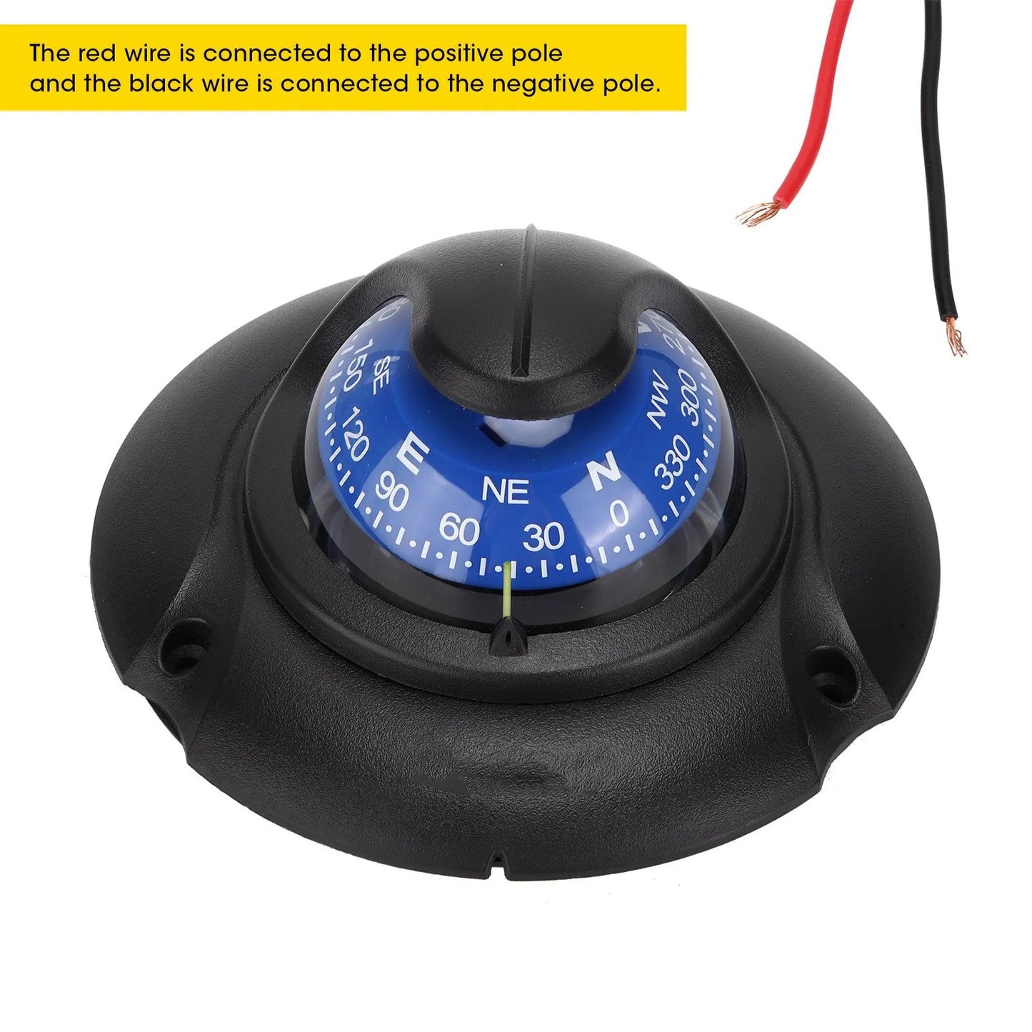 NEW Flush Mount Multi‑Function Magnetic Flush Mount High Accuracy with LED Light for Marine Yacht Outdoors Hiking
