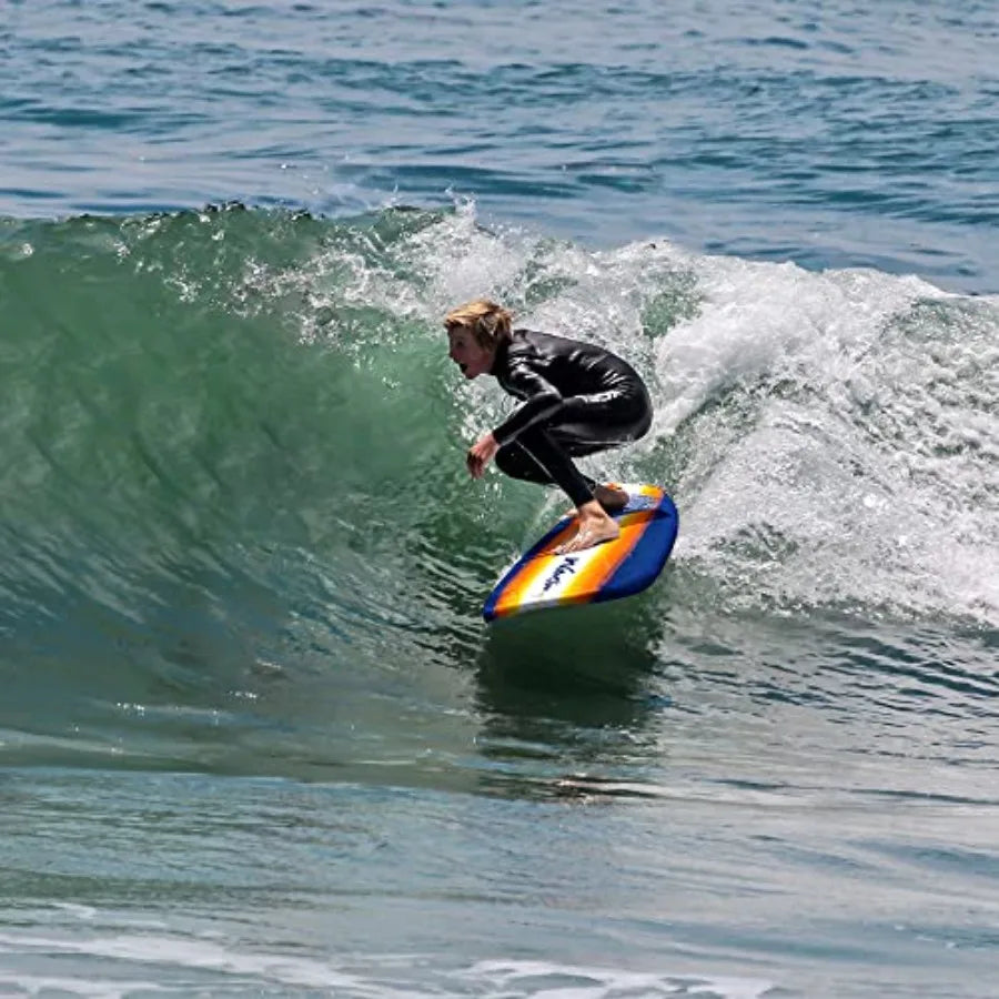 Classic Soft Top Foam 8ft Surfboard for beginners lightweight EVA foam construction vibrant blue color ultra-durable and safe