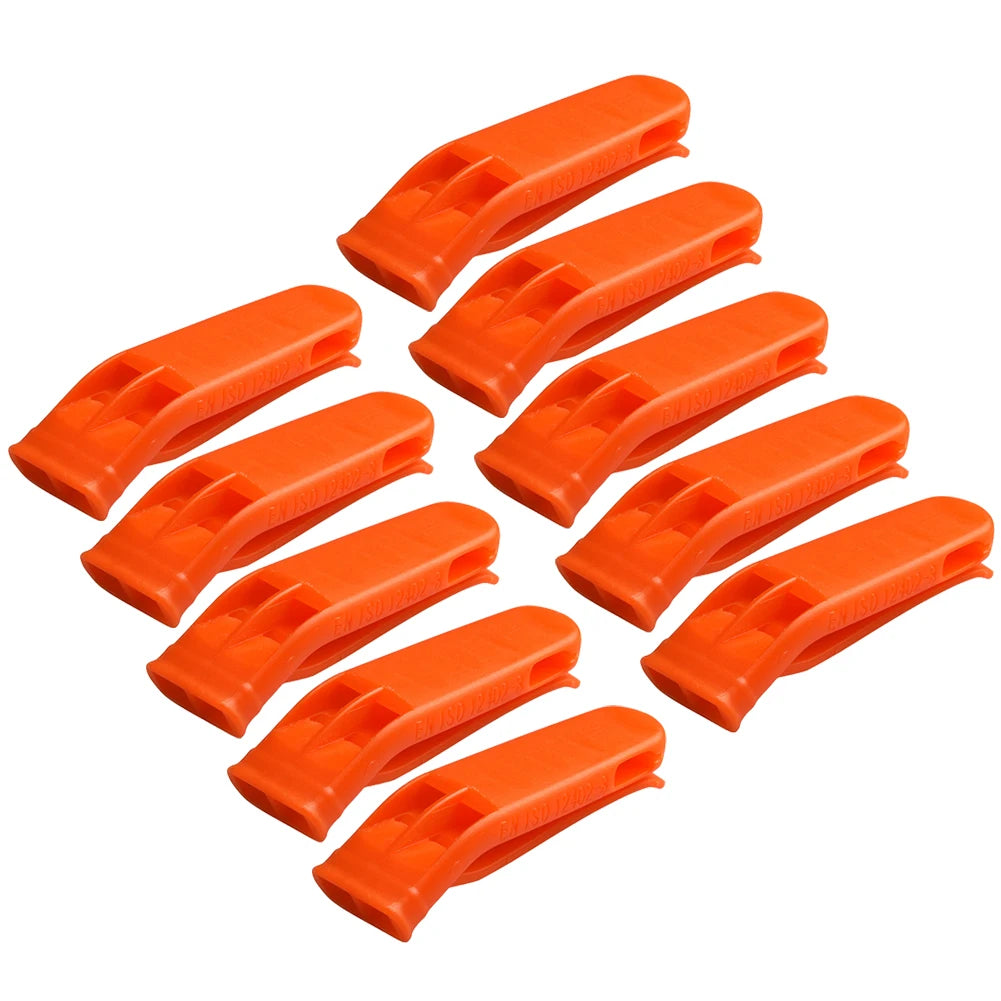 1-100PCS Outdoor Survival Whistle Camping Hiking Rescue Emergency Whistle Diving Football Basketball Match Whistle