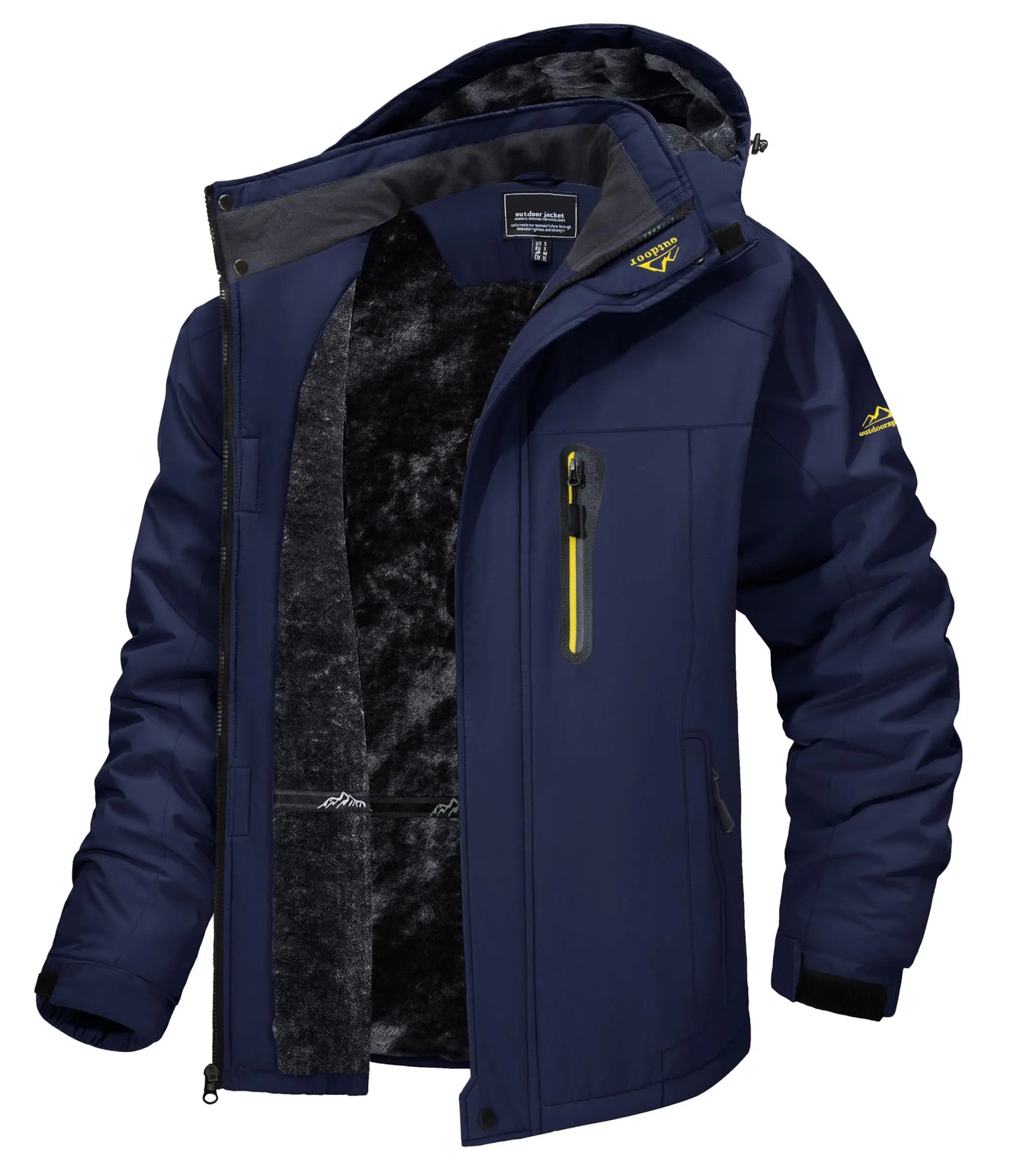 Men's Winter Ski Snow Jacket Waterproof Snow Jackets Fleece Lining Outdoor Coat Warm Insulated Snowboard Jackets