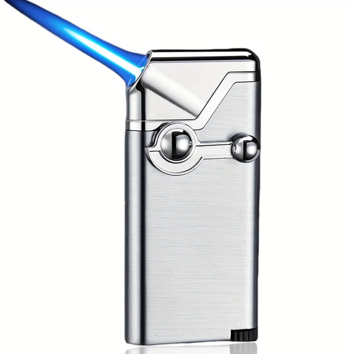 Metal Arm Ignition Gas Lighter Outdoor Windproof Portable Jet Torch Lighter for Men's Gifts Kitchen Aromatherapy Candles