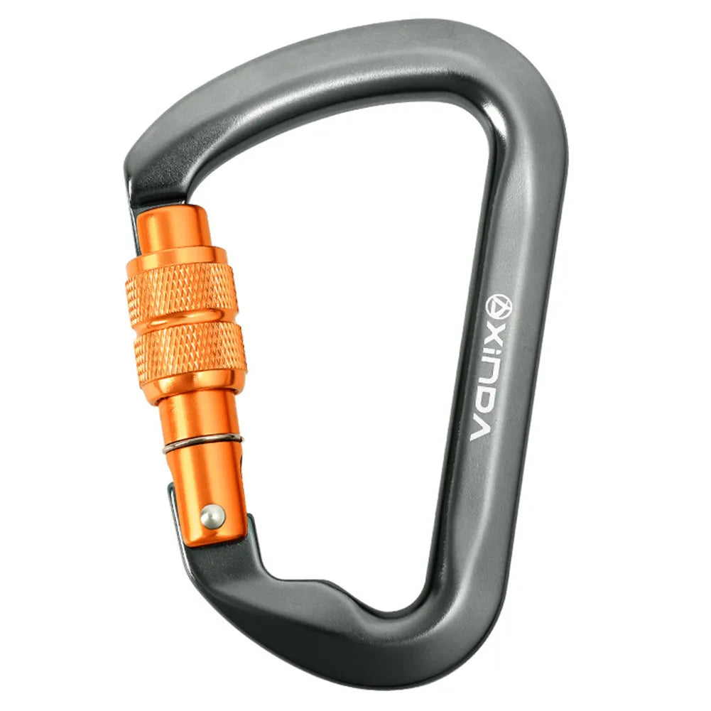 30kN Climbing Carabiner Heavy Duty Rock Climbing Carabiner Mountain Caribiniers for Climbing Mountaineering Rappelling Camping
