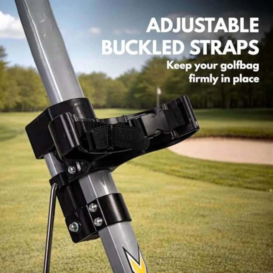 X-Lite 2-Wheel Golf Push Cart Ultra-Lightweight Aluminum Folding Trolley with Ergonomic Handle Smooth-Rolling Wheels Built-in S