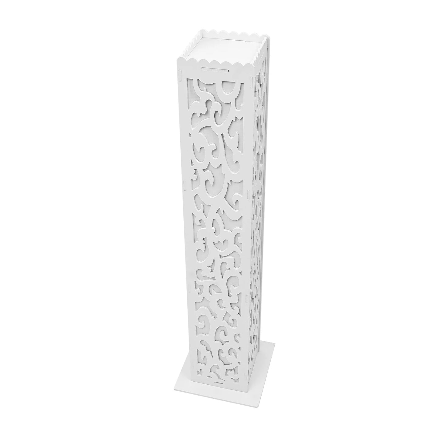 8Pcs Wedding Flower Columns 47 Inch Tall PVC Hollow Out Stand with LED Lights Cloud Pattern for Party Birthday Outdoor Decor