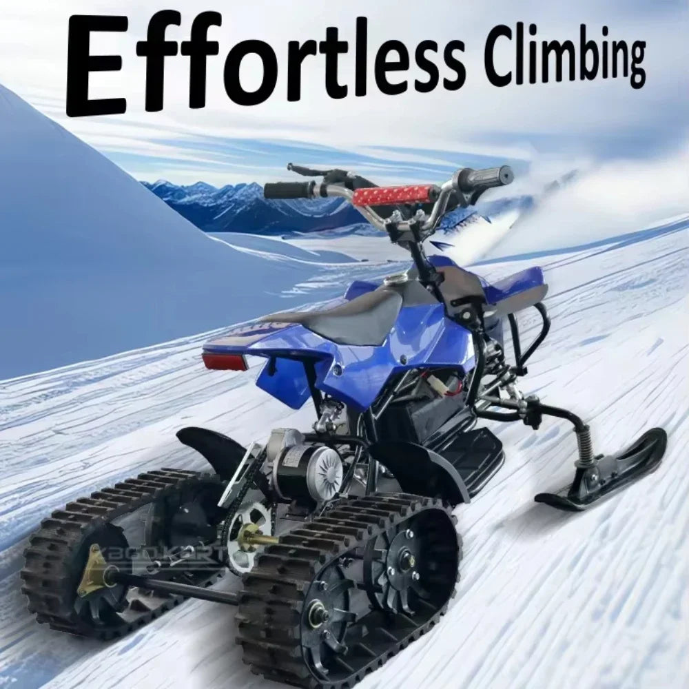 Electric Snowmobile For Kids Outdoor Children's Snow Car Winter Play Equipment For Playground For Adult And Children Snow Sports