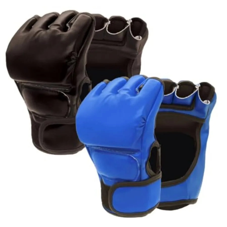 2 Pairs Boxing Gloves Kickboxing Gloves for Men Women Beginner Professional Shockproof Leather Sparring Training Gloves Set MMA