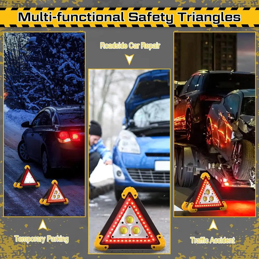 Huquary LED Ency Warning e, Rechargeable Portable lashing LED Warning e Light with 4 es, Saety Hazard Light or Car Truck RV Vehi