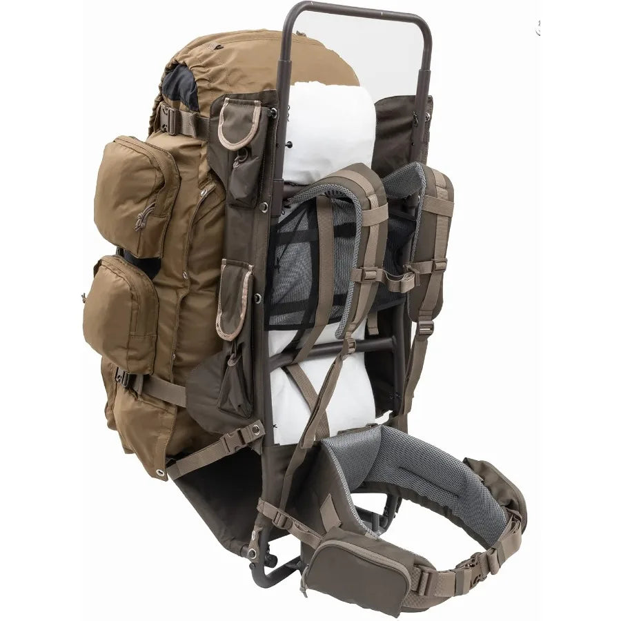 Commander + Pack Bag 5250 in Hunting Backpack with Freighter Frame Rifle Holder Spotting Scope Pocket Ripstop Fab