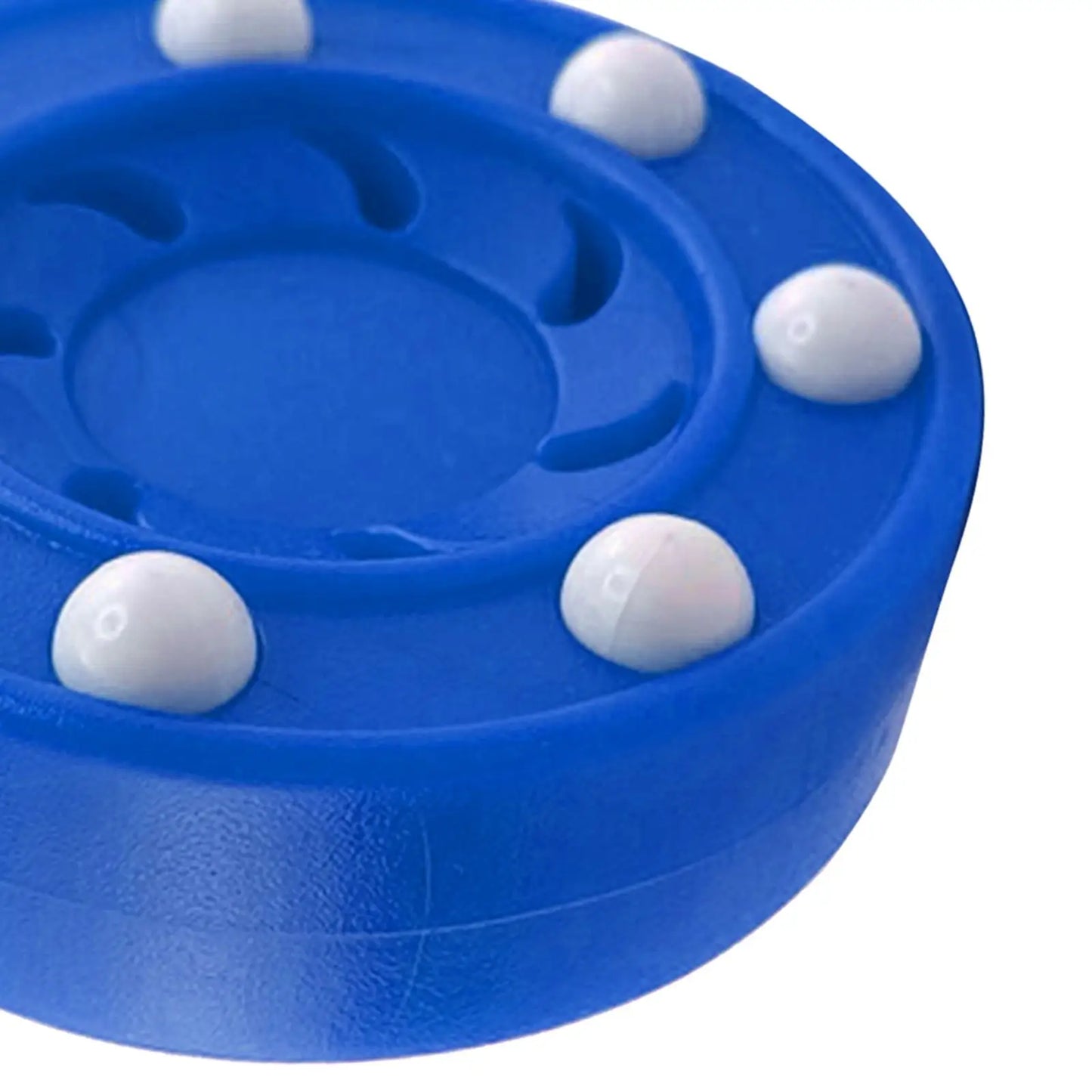 Durable ABS Roller Hockey Puck Blue Skating Training Ball Official Quad Rink Practice Accessory for Outdoor Play