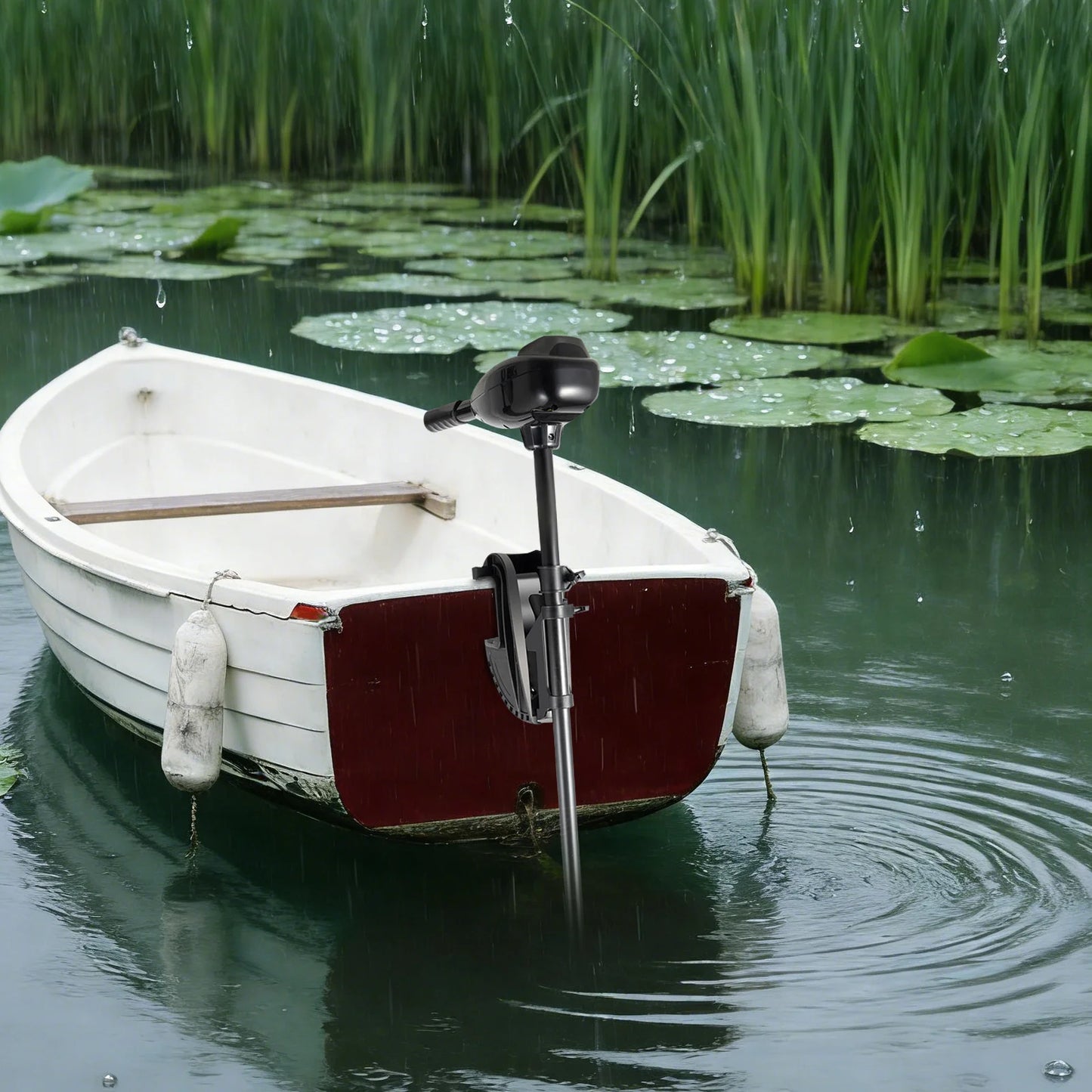 626W Electric Outboard Engine, Multi-speed Adjustable Trolling Motor, Battery-powered Outboard Motor For Kayaks, Plastic Boats