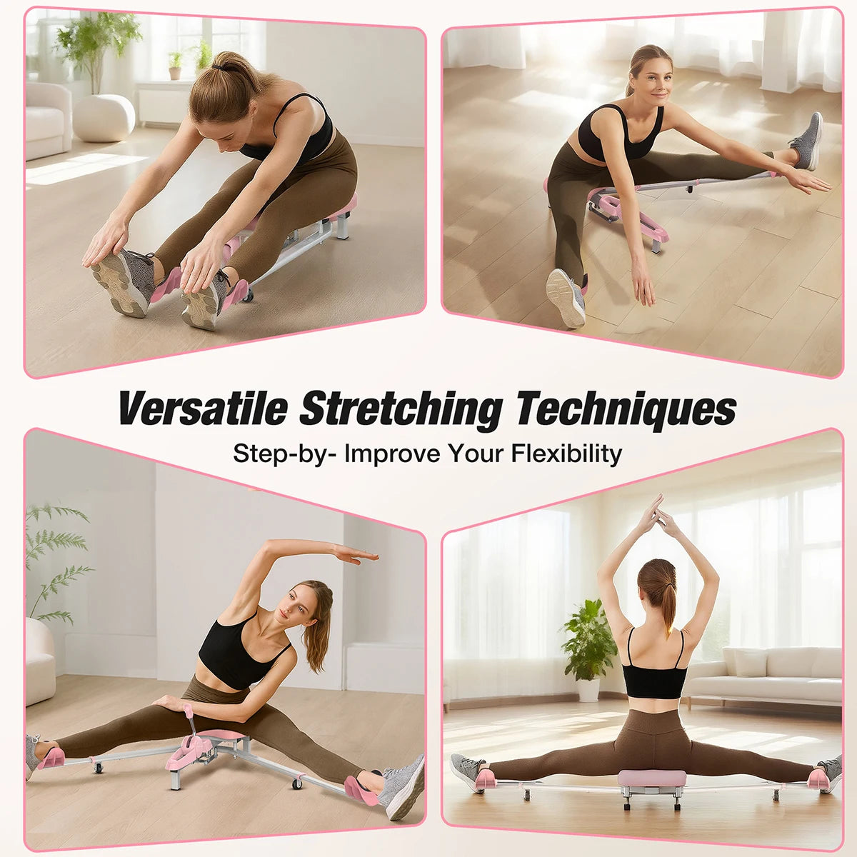 Split Machine Leg Stretcher Split Machine for Flexibility Adjustable 0-190° Leg Stretching Equipment for Ballet Yoga Gymnastics