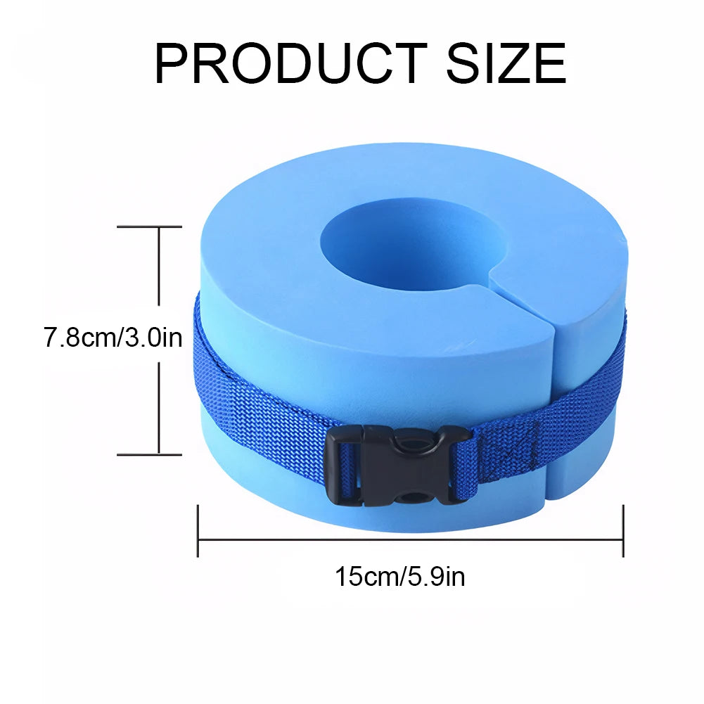 Swim Aquatic Cuffs with Quick Release Buckle Water Aerobics Float Ring Swimming Float Ring for Swim Fitness Training