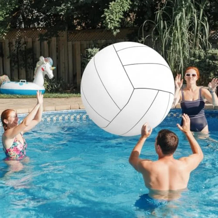 7 Inch Giant Inflatable Volleyball Large Sports Ball Beach Summer Swimming Pool Accessories for Outdoor Party Activity Themed