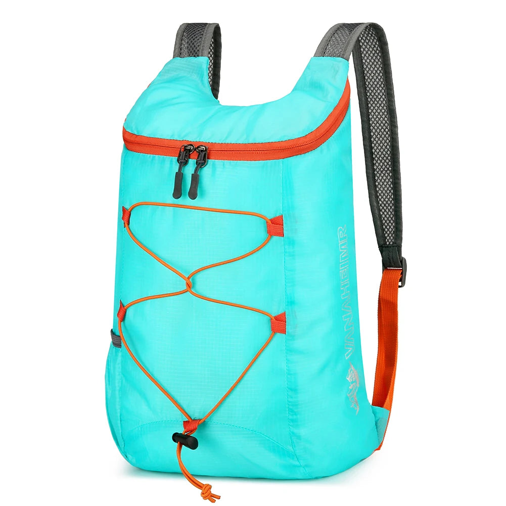 10L Outdoor Climbing Cycling Travel Knapsack Splashproof Folding Sports Daypack Ultralight Camping Hiking Backpack for Men Women