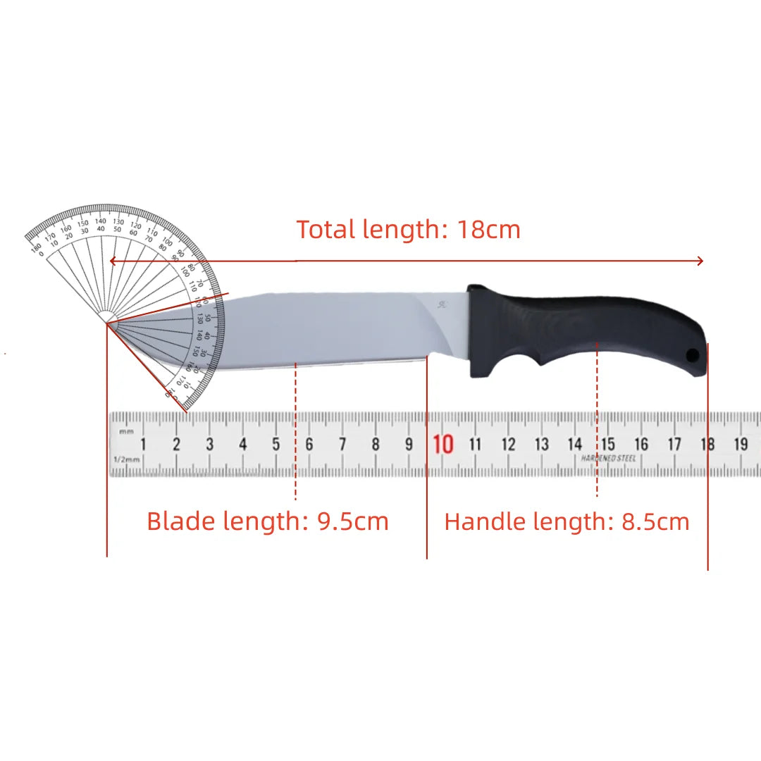 MadDog - Classic outdoor camping knife, made of A8 steel, for clearing obstacles in the jungle and for fishing outdoors.