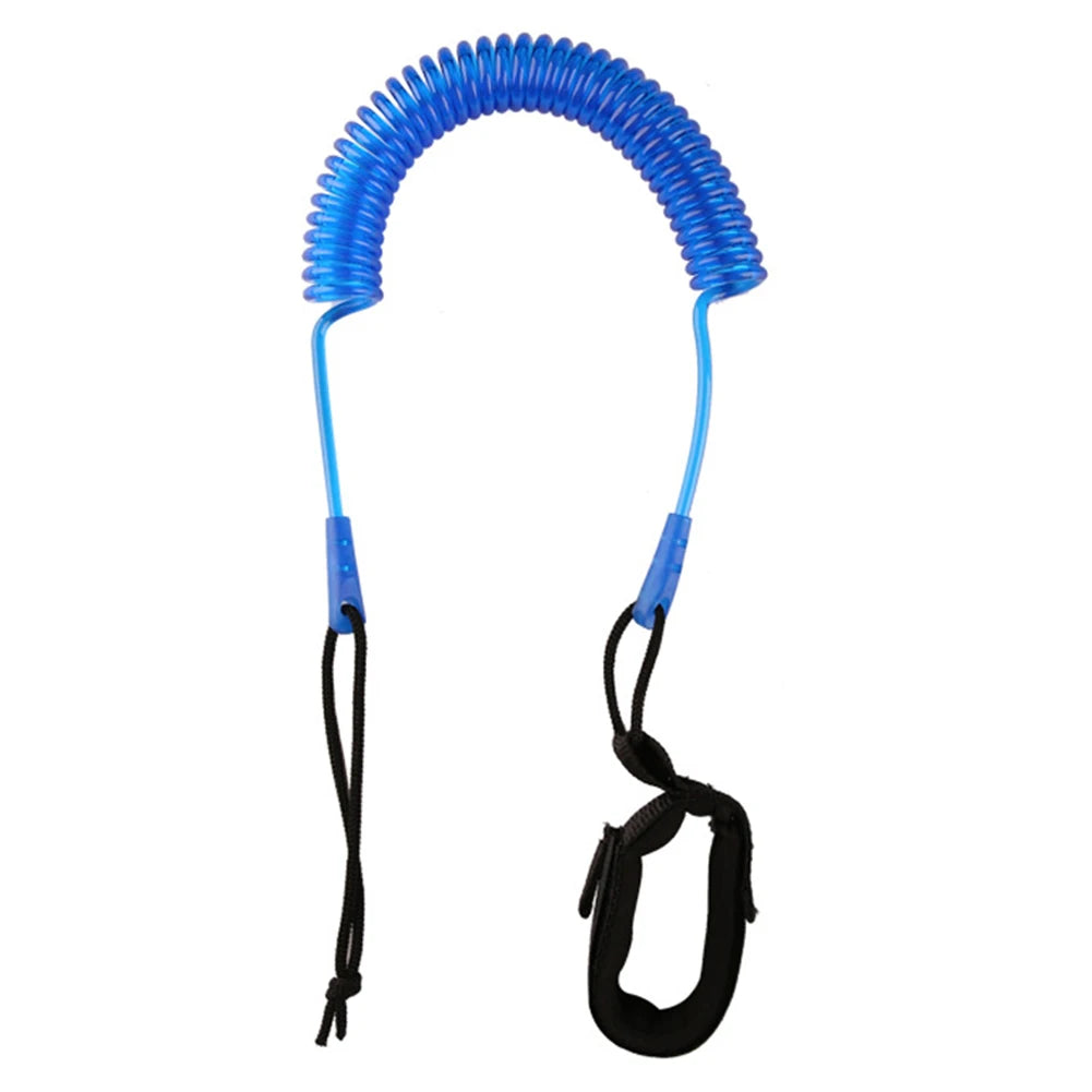 Coiled Leash Leg Rope Kit Paddle Board Surfboard Portable 10 Feet Surfing Board Stand Up Safety Watering Elements