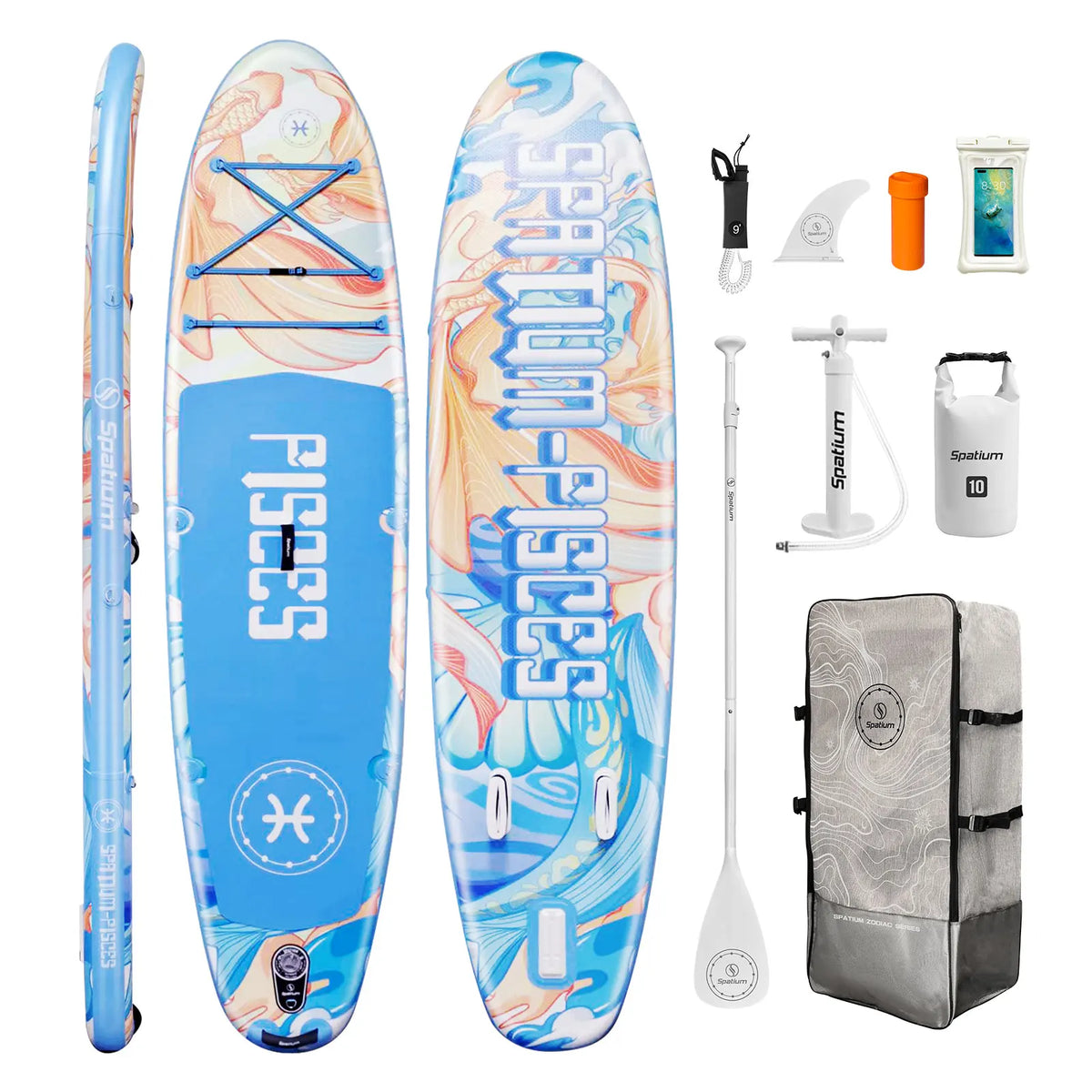 Spatium Touring Paddle Board Stand Up Paddle Board for Adults,440lb Capacity SUP Inflatable Board for Youth & Adults