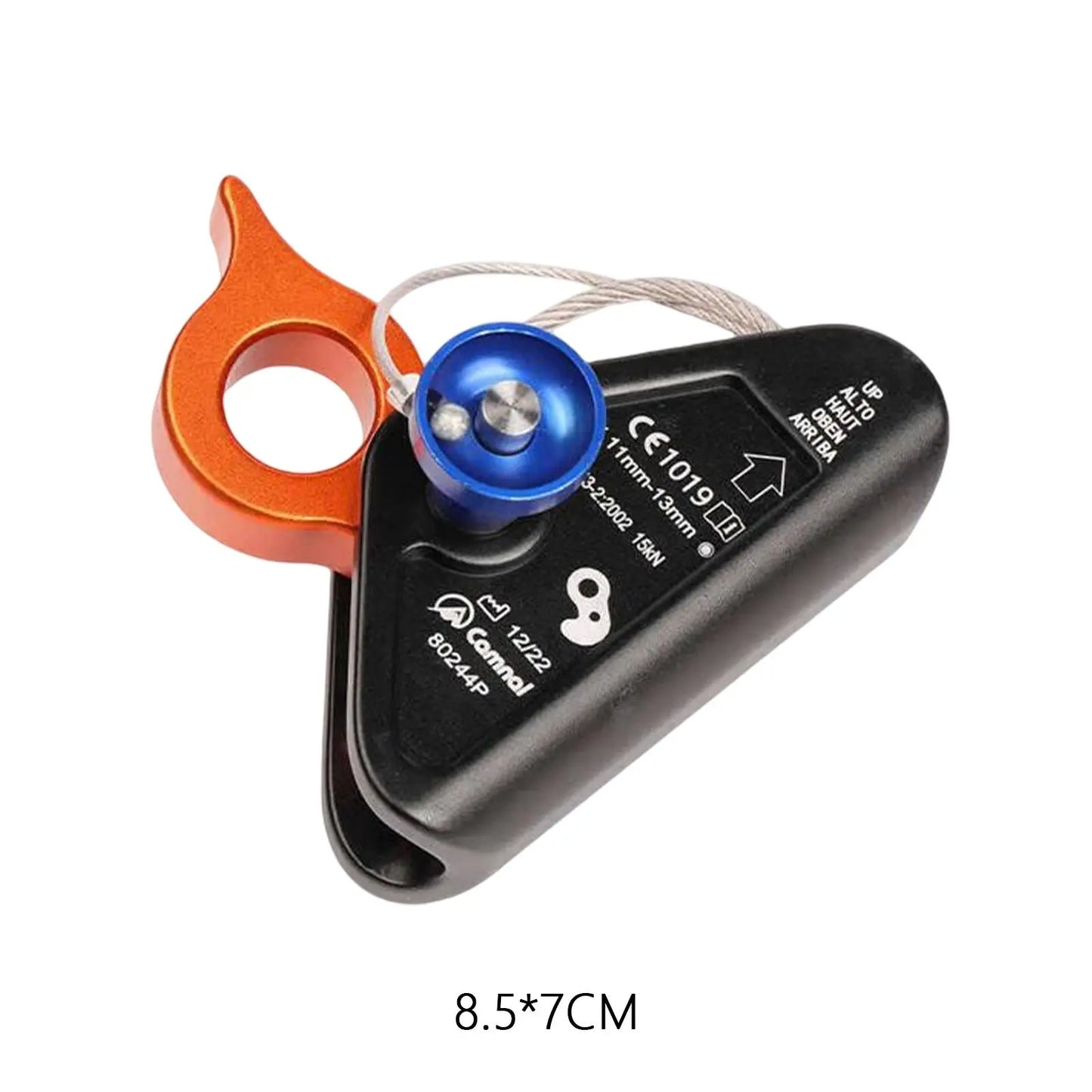 Climbing Rope Grab Ascender Fall Protection Riser Adjuster for Rock Climbing