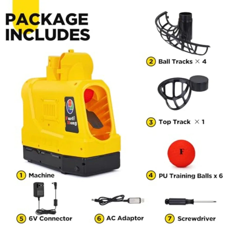 Baseball Pickleball Tennis Cricket toss machine for outdoor training 681TPCBH with auto oscillation 4 distance gears adjustable