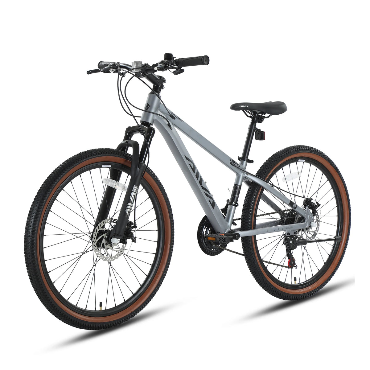 AIVA MT26FS2 26 Inch Mountain Bike, 21 Speed Hardtail MTB, Bicycle for Teenagers and Adults, Lightweight Aluminum Frame, Suspension Fork, Front & Rear Disc Brakes