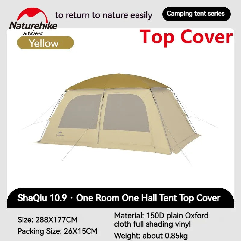 Naturehike Dunes 10.9 Camping Tent 6 People 4 Seasons Dome Extended Canopy Outdoor Waterproof Large Space Tent With Chimney Hole