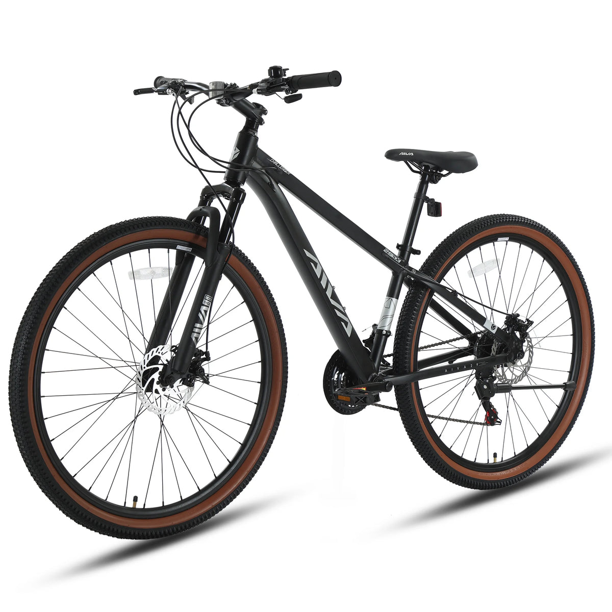 AIVA MT29FS 29 Inch Hardtail MTB, 21 Speed Mountain Bike, Adult Bicycle, Lightweight Aluminum Frame, Suspension Fork, Front & Rear Disc Brakes
