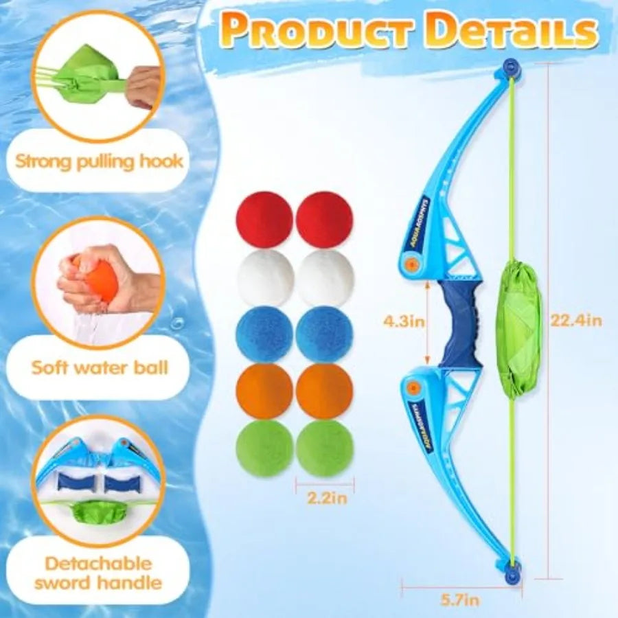 0Pcs Reusable Water Balloons with and Arrow for,Pool Beach Water Fight Equipment for Boys and Girls, Outdoor Summer Toys for Ag