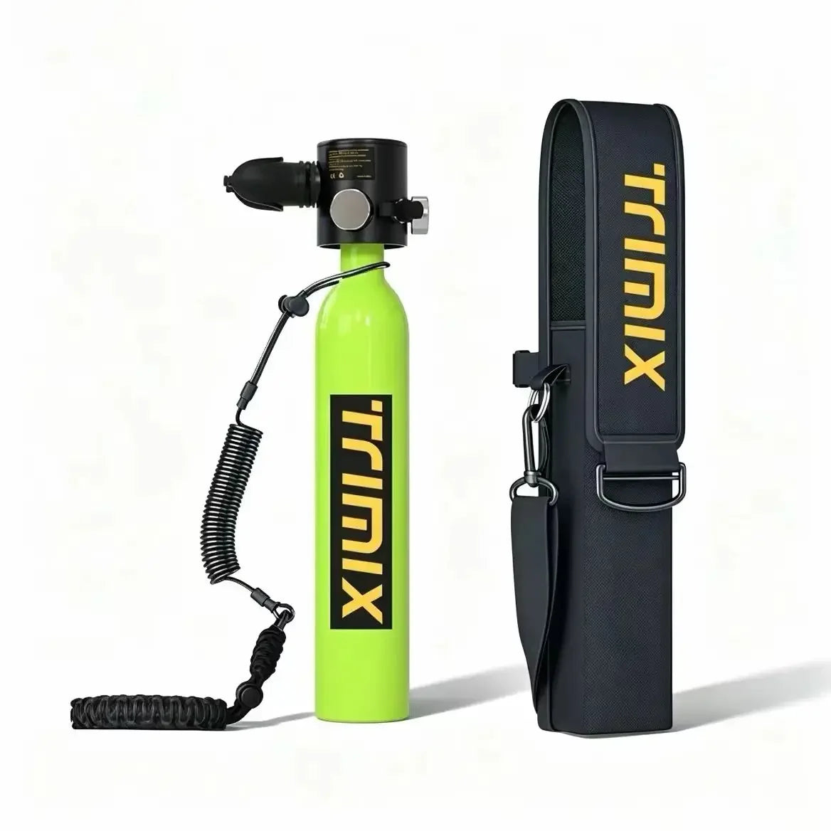 TRIMIX Mini Scuba Lung Diving Tank 0.5L With Anti-loss Strap Tank Bag Support 10 Minutes Underwater Breathe 5 Meter Depth