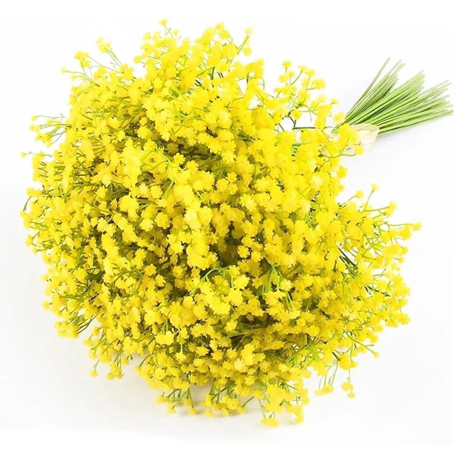 24/48PCS Babysbreath Artificial Flowers, Starry Sky Flowers Artificial Bulk, White Flores Greenery for Wedding Tables Decor