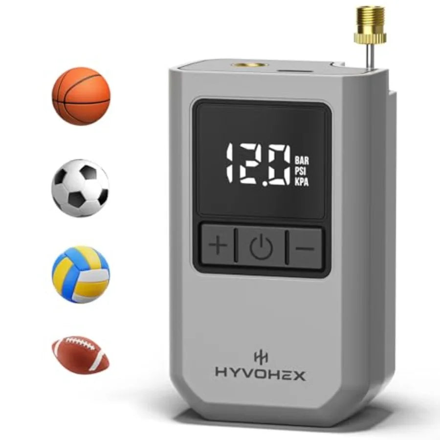 Ball Pump for Sports Balls, Portable Electric Basketball Pump Ultra Fast Inflation, with Digital LED Display Air Pump for Balls