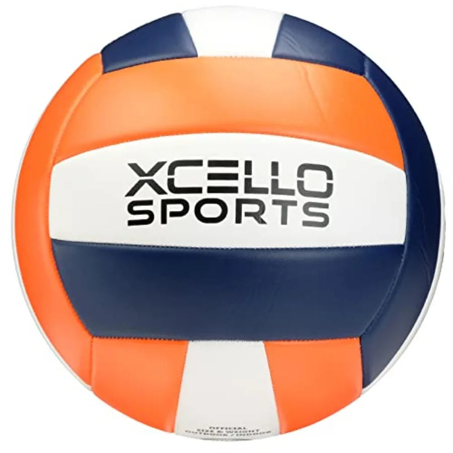 Volleyball Assorted Graphics with Pump Navy/Green/White Navy/Orange/White