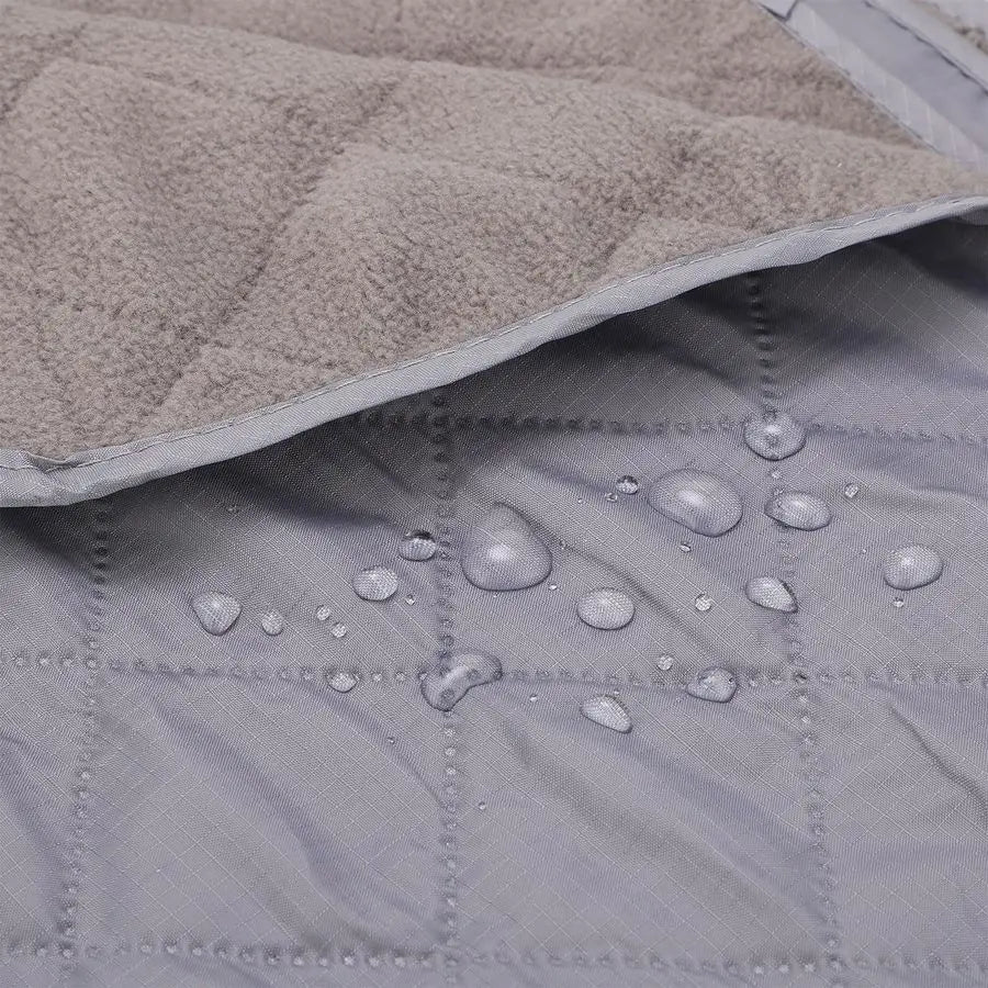 2 Large Outdoor Blanket 78 x 55 Quilted Windproof Waterproof Fleece Sandproof Stadium Foldable Warm Blanket for Camping Picnic S