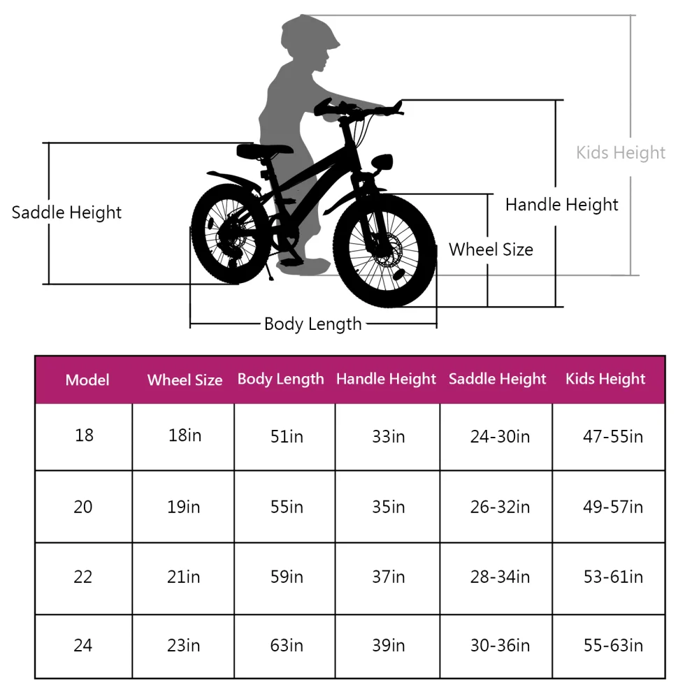 20 Inch Kids Mountain Bike for Boys & Girls Ages 7-12 – 7-Speed Gears, Dual Disc Brakes, Shock Absorber Front Fork, LED Light – Silver & Pink