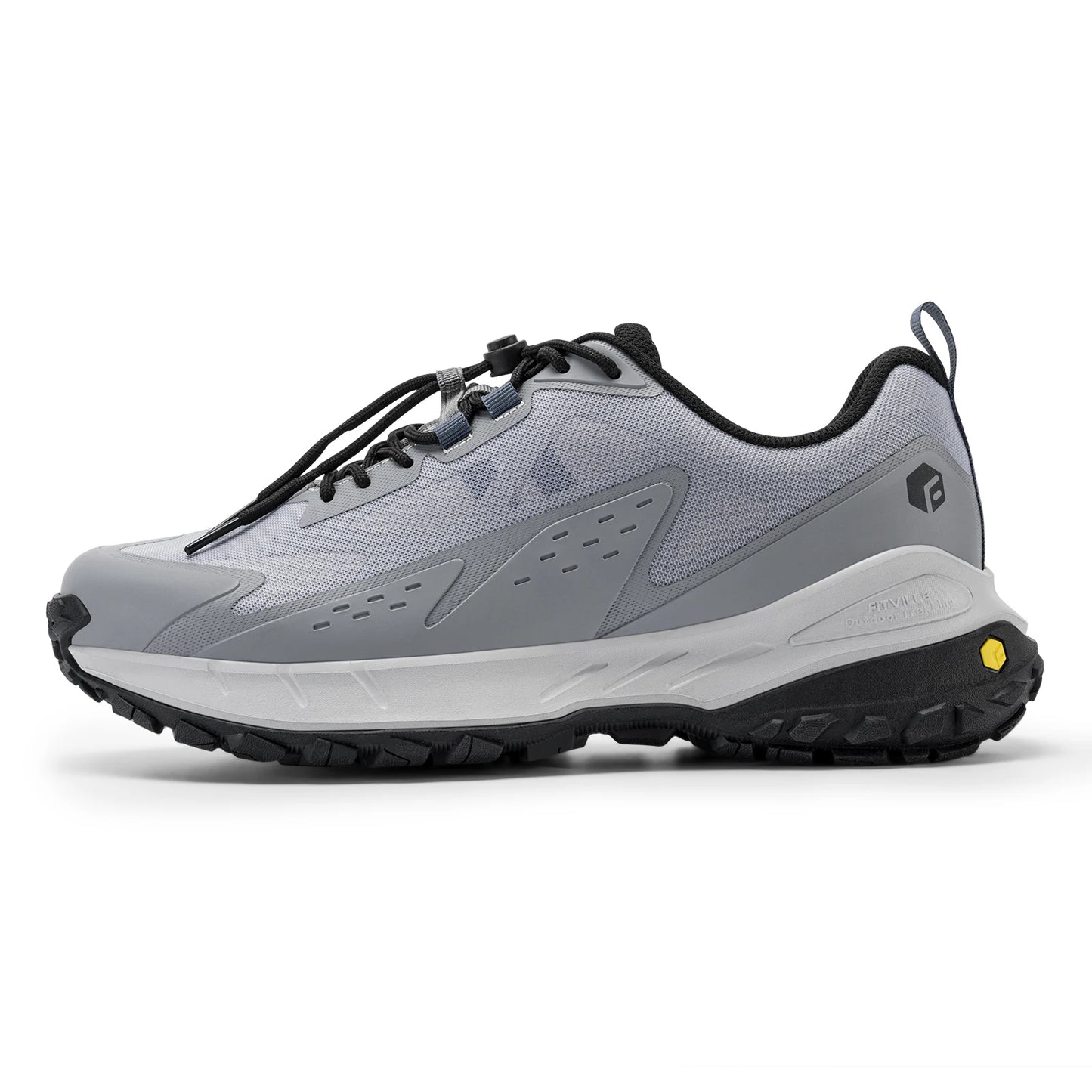 Fittington Wide Shoes For Man Breathable Mesh Upper Sneakers Non-Slip Trekking Hiking Walking Shoes With High Arch Support