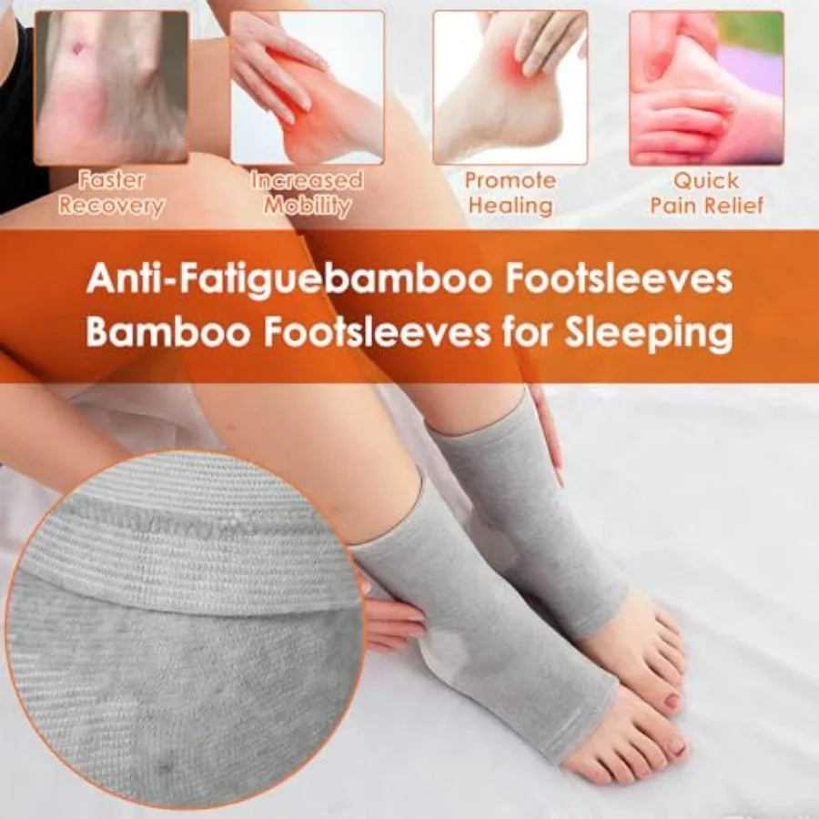 Ankle Compression Sleeve Breathable Foot Compression Sleeve Gray Soft Ankle Brace Keep Warm Ankle Socks for Women Men Sports Ar
