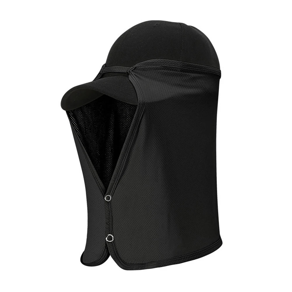 Outdoor Fishing Neck Flap Cap Ice Silk Quick Drying Breathable Sun Protection Neck Flap Cover Sun Cap Fishing Hat
