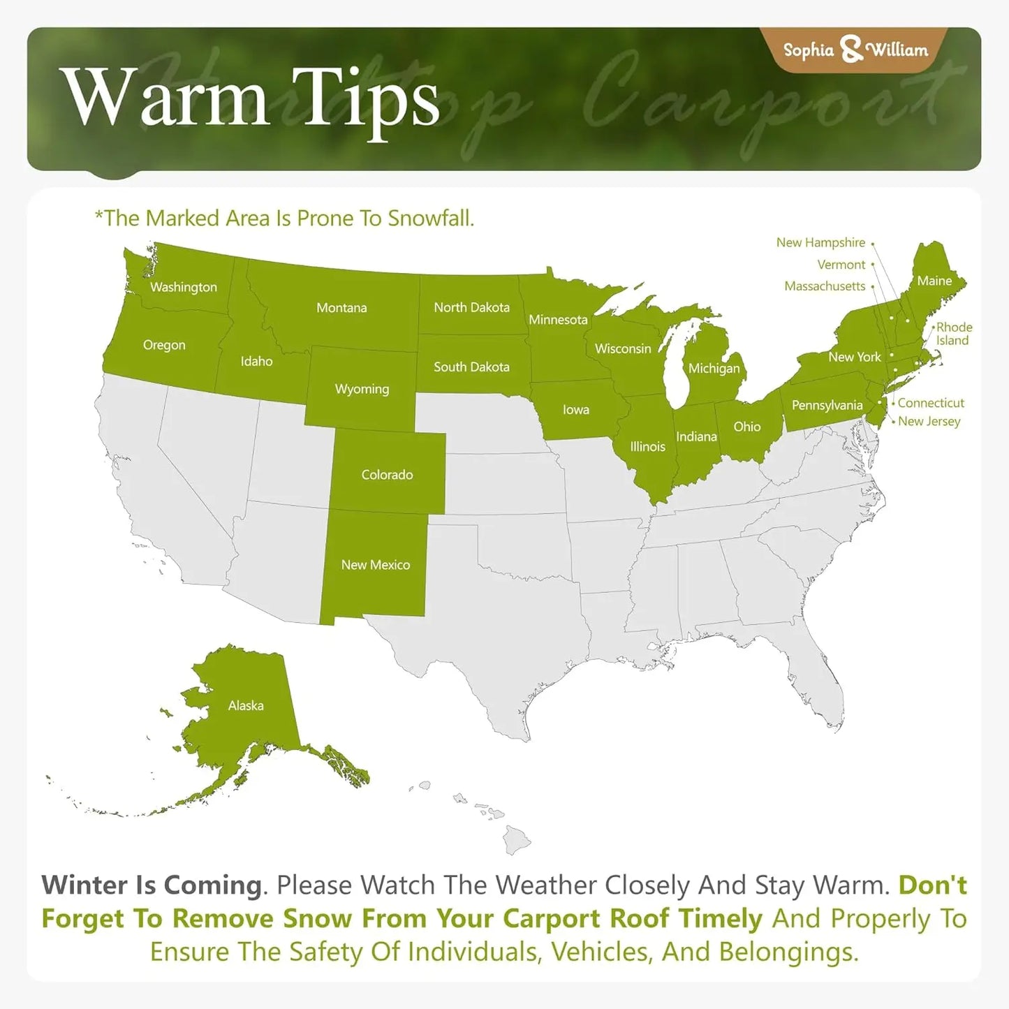 Carport Car Port Metal Canopy 10x15 ft Heavy Duty for Snow, Portable Garage Kit Shed Tent Shelter Metal Frame All, Customized