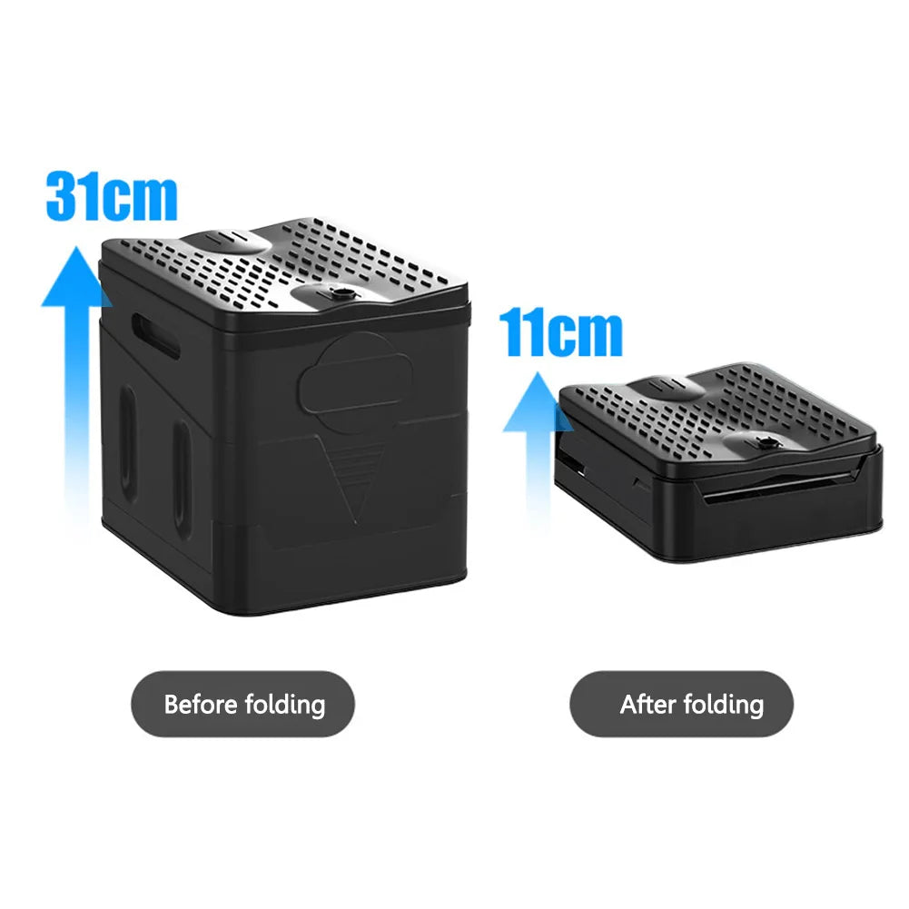 Movable Toilet Portable Car Toilet Bucket Strong Bearing Capacity Reusable Trash Can for Tour Emergency Self-driving Travel