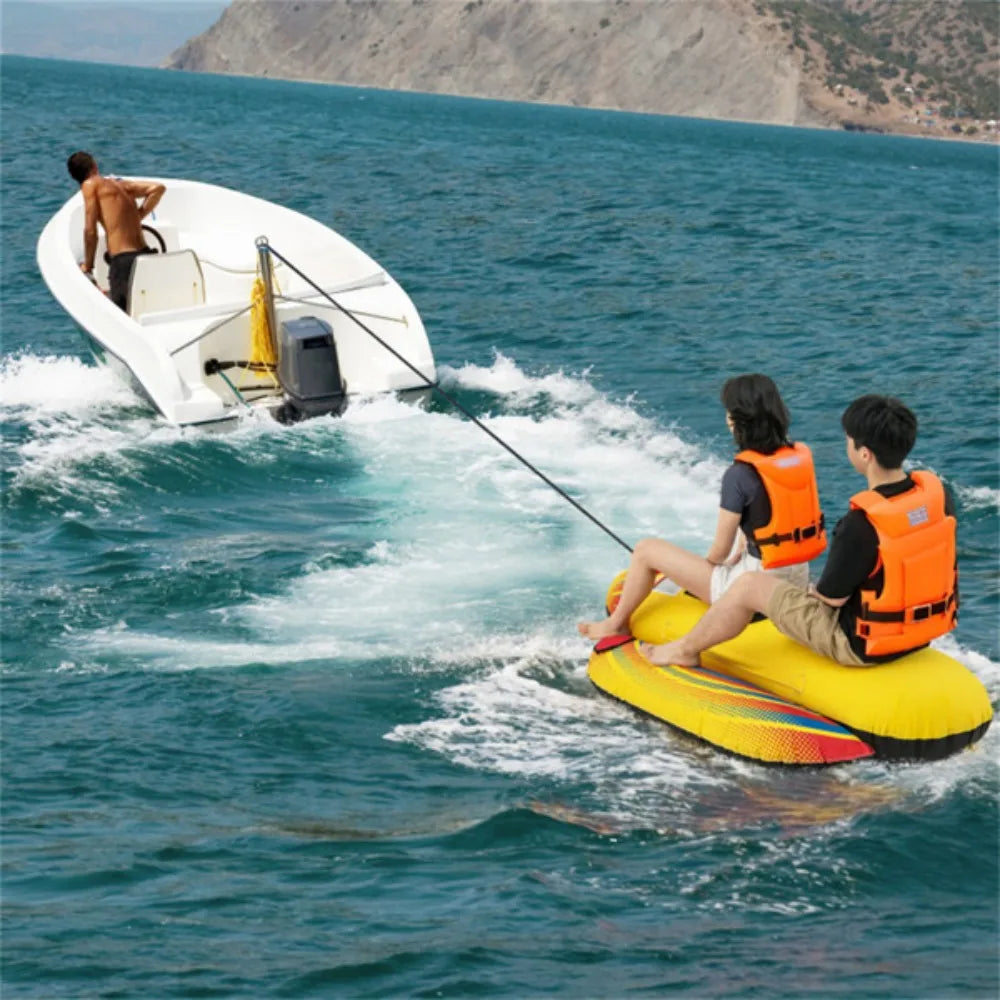 Double Inflatable Towable Tube Banana Boat Enhanced Water Fun for thrilling water adventures across oceans lakes rivers or pools