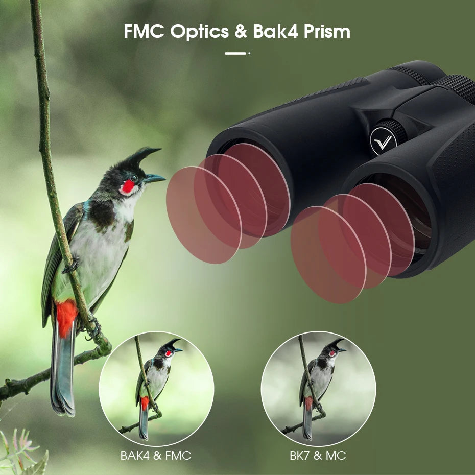 Svbony SV202 8X32/8x42/10x42/10X50 ED Binoculars IPX7 Magnesium Alloy Body long range Binoculars BAK4 for Bird Watching Camping