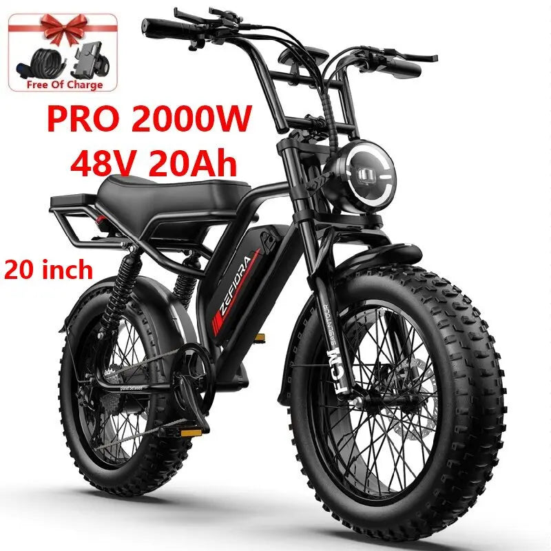 Thick Tire Electric Bike 20 26 Inch 1000w 2000w 30-50mph 30-60mile 48v Aluminum Alloy Factory Original,for Electric Bicycle